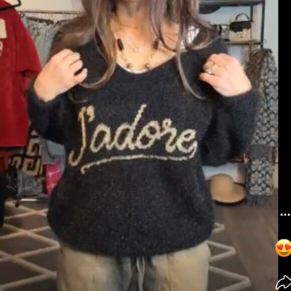 MADE IN ITALY Black J'adore Sweater - Picture 1 of 1